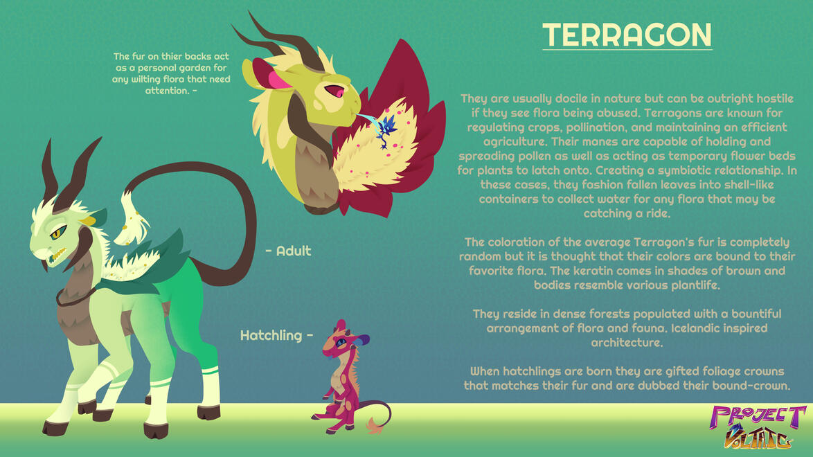 Terragon Species Sheet - Clip Studio Paint 2024