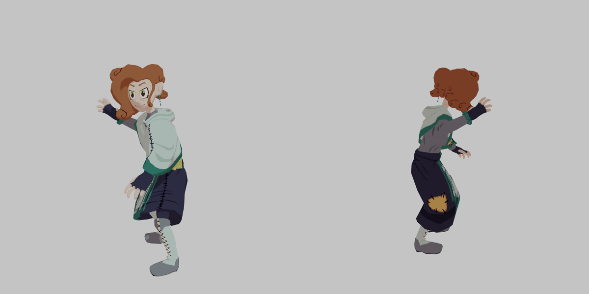 Belinay Damla - Mixamo Animation Test (Formerly done as an Art Test) - Blender/Substance 3D Painter 2023