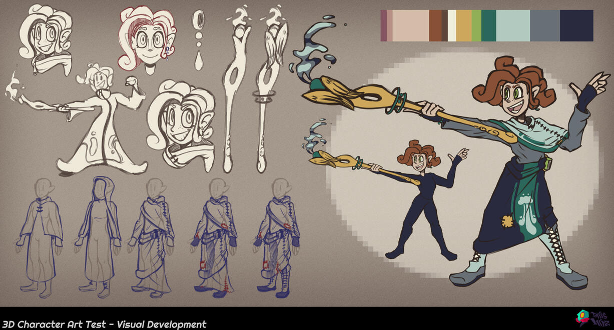 Belinay Damla - Visual Development (Formerly done as an Art Test) - Clip Studio Paint 2023