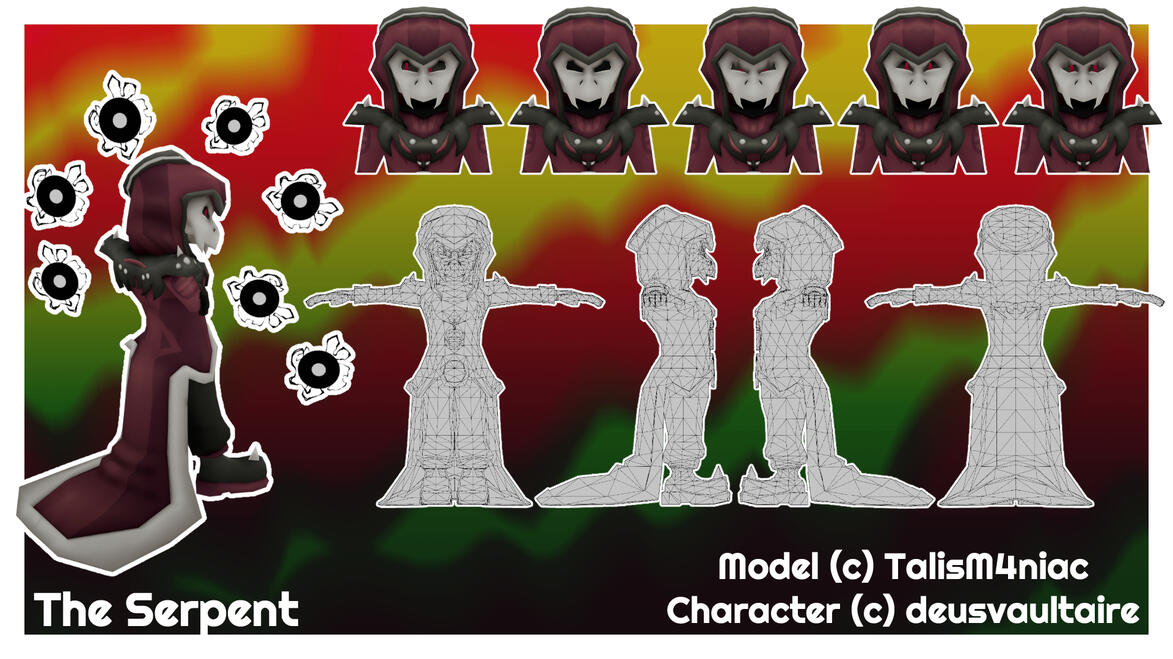 The Serpent Model - Blender + Substance 3D Painter 2025