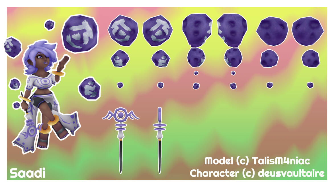 Saadi Model - Blender + Substance 3D Painter 2025