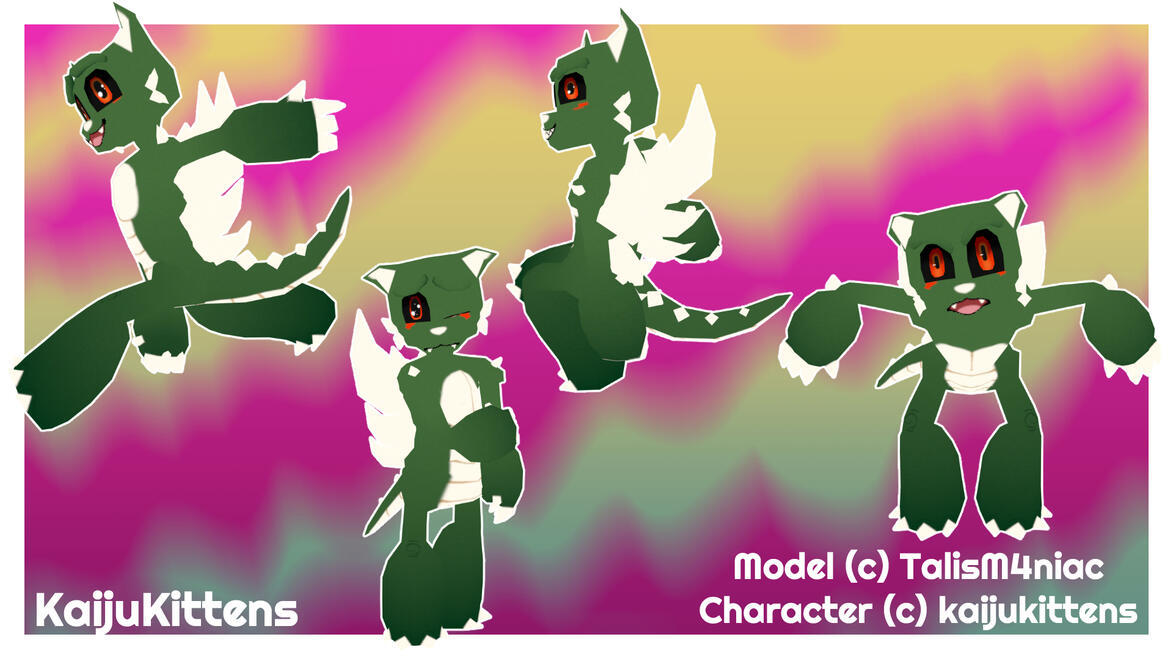 KaijuKittens Vtuber - Blender + Substance 3D Painter + Warudo 2025