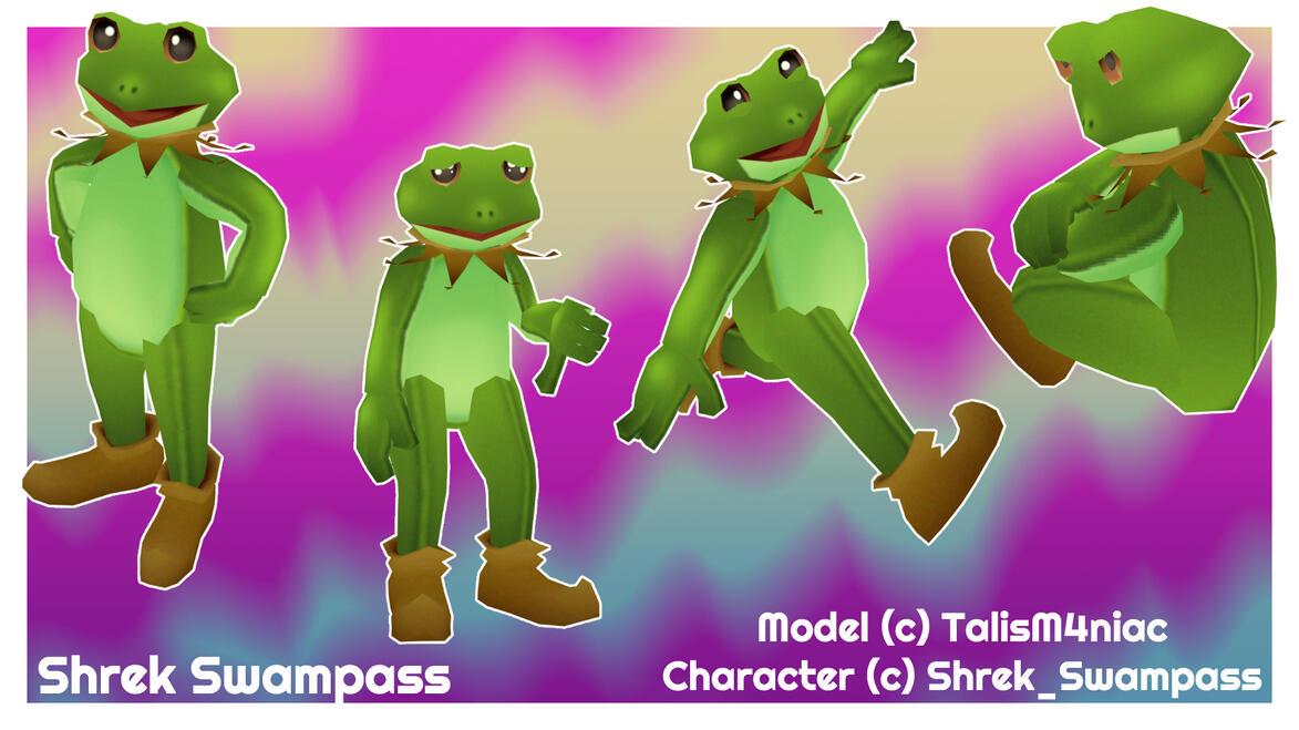 Shrek Swampass Vtuber - Blender + Substance 3D Painter + Warudo 2025