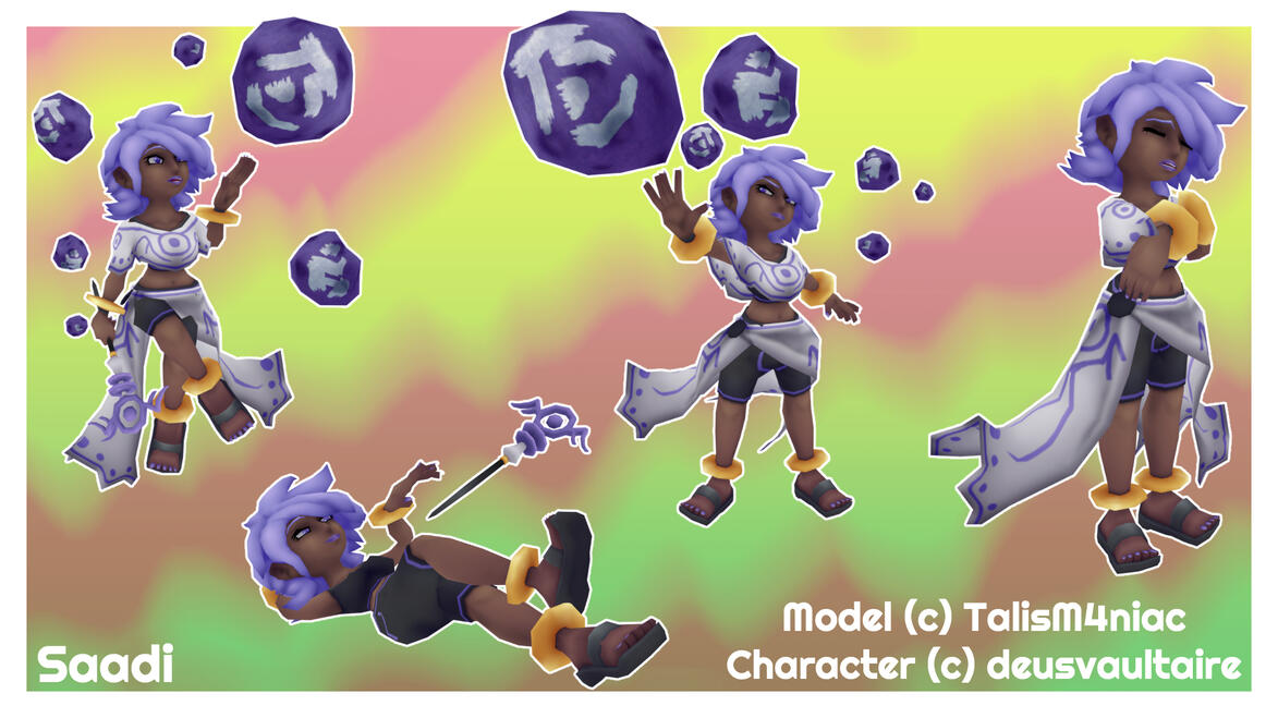 Saadi Model - Blender + Substance 3D Painter 2025