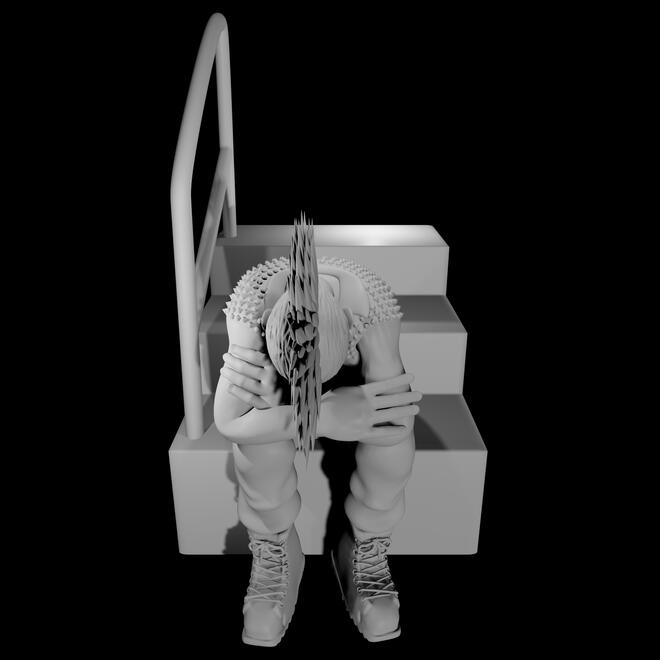 Rancid: Lars Statue (Done for Z2 Comics (3D Designer - Internship)) - Blender 2022