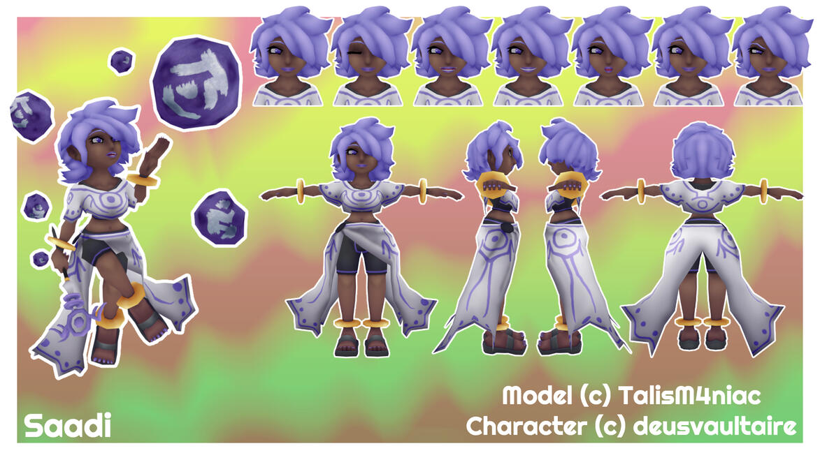 Saadi Model - Blender + Substance 3D Painter 2025