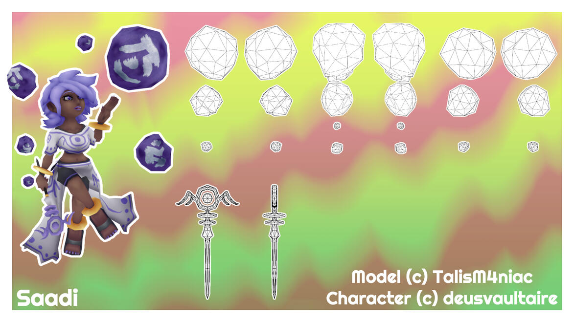 Saadi Model - Blender + Substance 3D Painter 2025