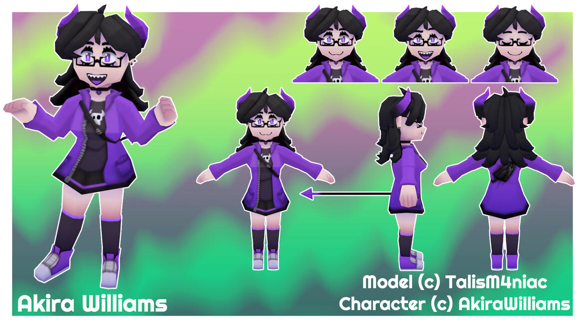 Akira Williams Model - Blender + Substance 3D Painter 2025