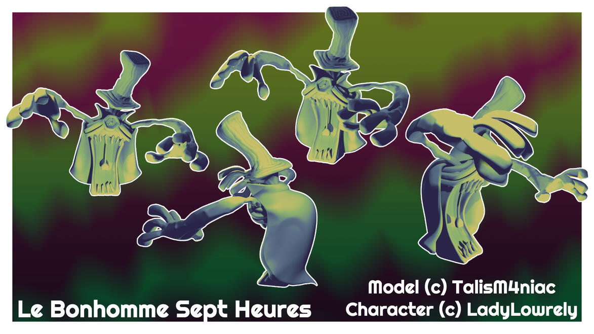 Le Bonhomme Sept Heures (Art Fight (c) LadyLowrely) - Nomad Sculpt 2025