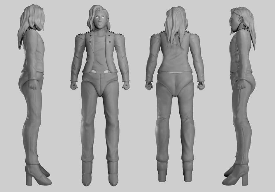 Lzzy: Action Figure (Done for Z2 Comics (3D Designer - Internship)) - Blender 2022