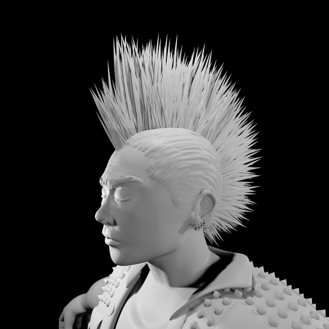 Rancid: Lars Statue (Done for Z2 Comics (3D Designer - Internship)) - Blender 2022