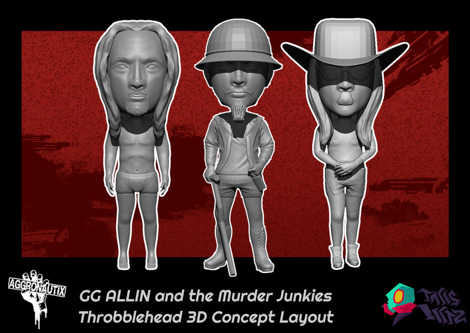 GG ALLIN and the Murder Junkies (Done for Aggronautix (3D Designer - Internship)) - Blender 2022