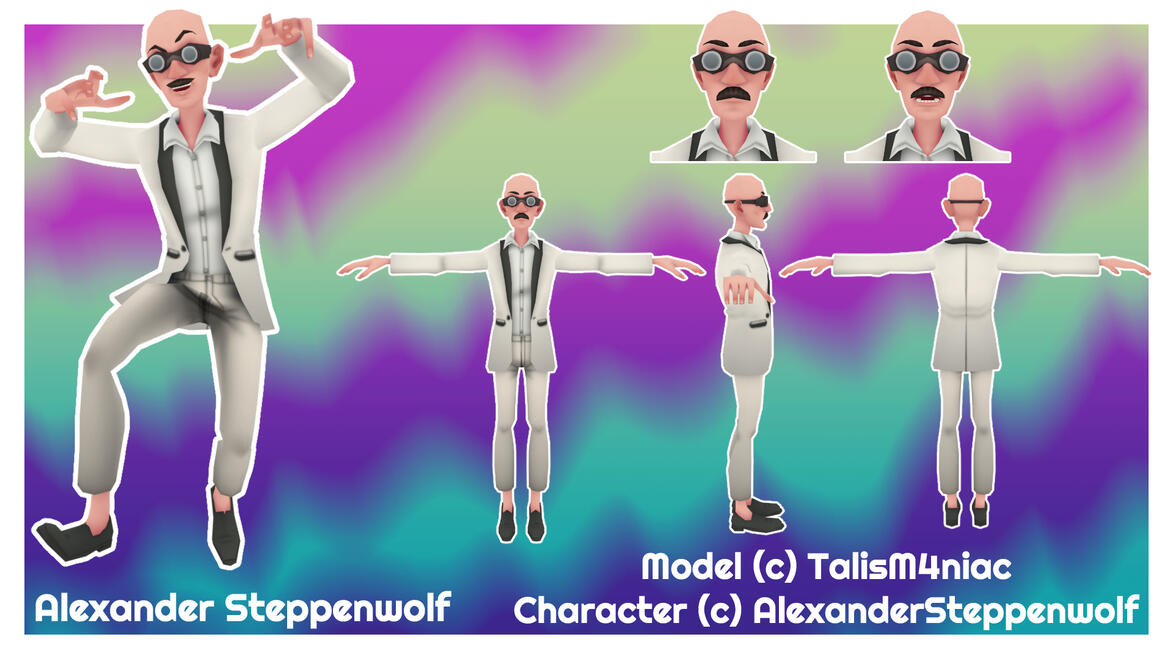 Alexander Steppenwolf Model - Blender + Substance 3D Painter 2025