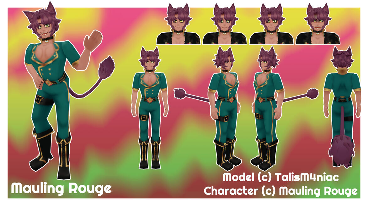 Mauling Rouge Vtuber - Blender + Substance 3D Painter + Warudo 2025