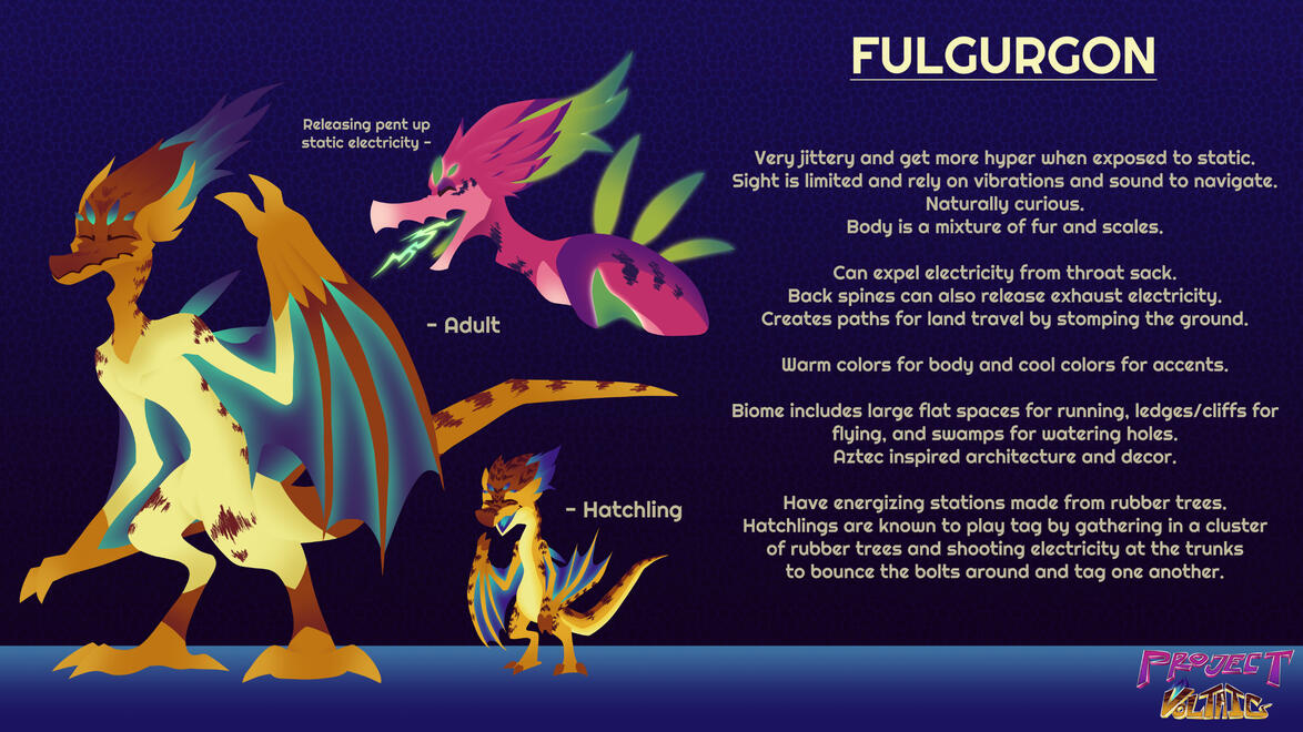 Fulgurgon Species Sheet - Clip Studio Paint 2024