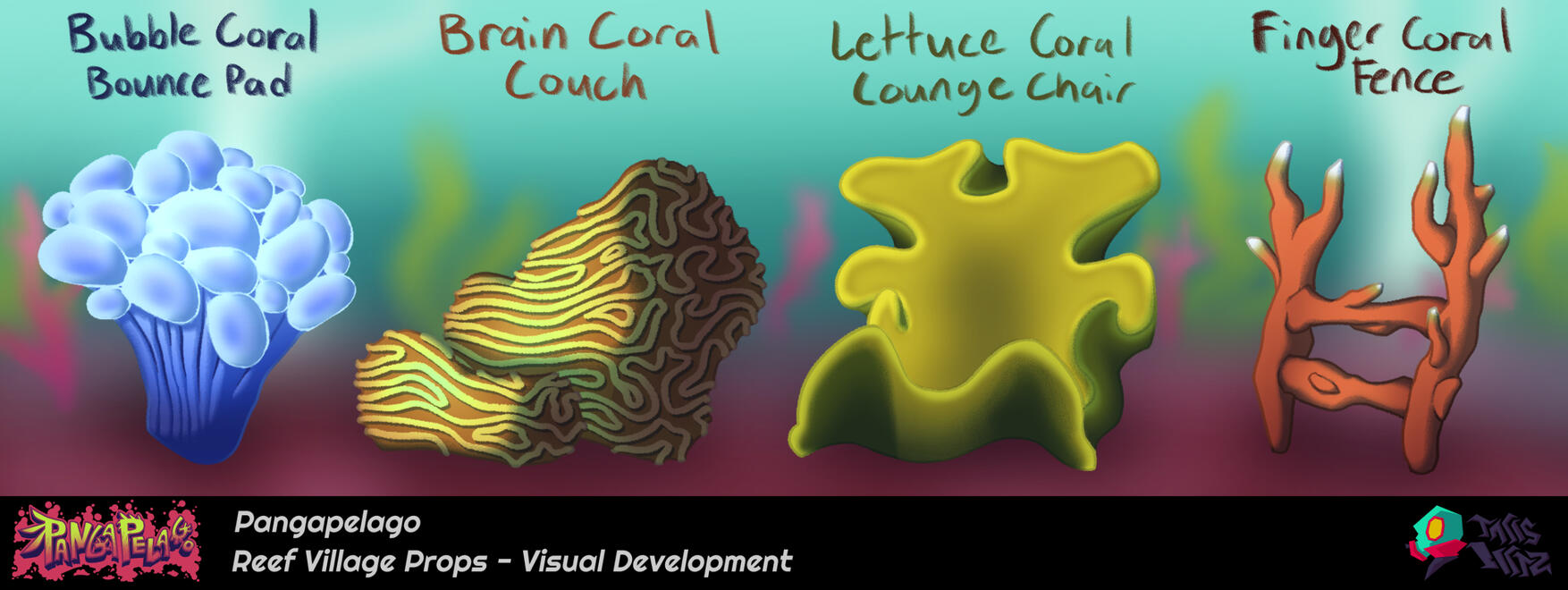 Pangapelago Reef Village Props - Clip Studio Paint 2023