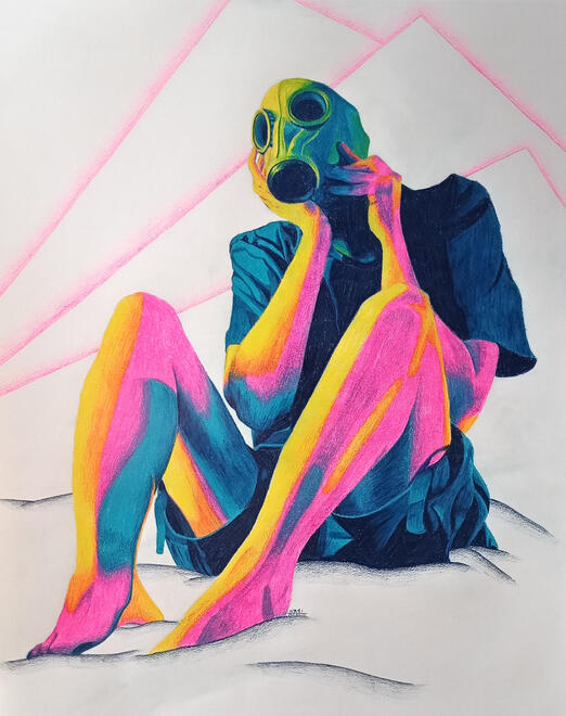 Self Restraint - Color Pencil 2021