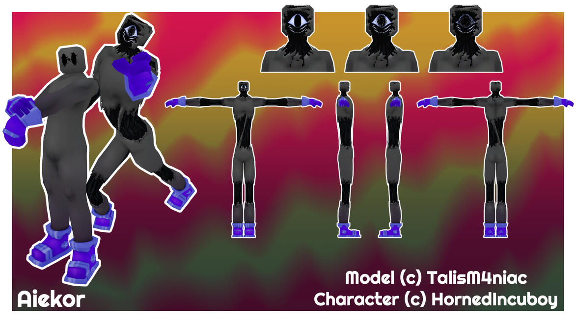Aiekor Model - Blender + Substance 3D Painter 2025