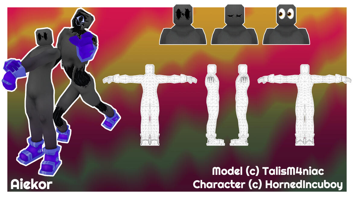 Aiekor Model - Blender + Substance 3D Painter 2025