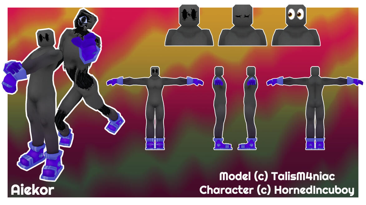 Aiekor Model - Blender + Substance 3D Painter 2025