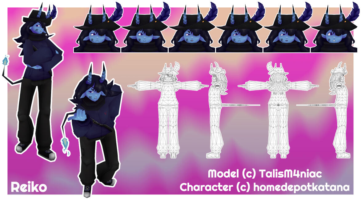 Reiko Model - Blender + Substance 3D Painter 2025