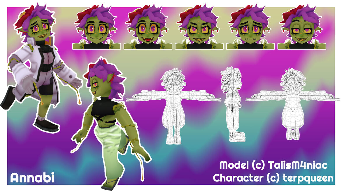 Annabi Vtuber - Blender + Substance 3D Painter 2025