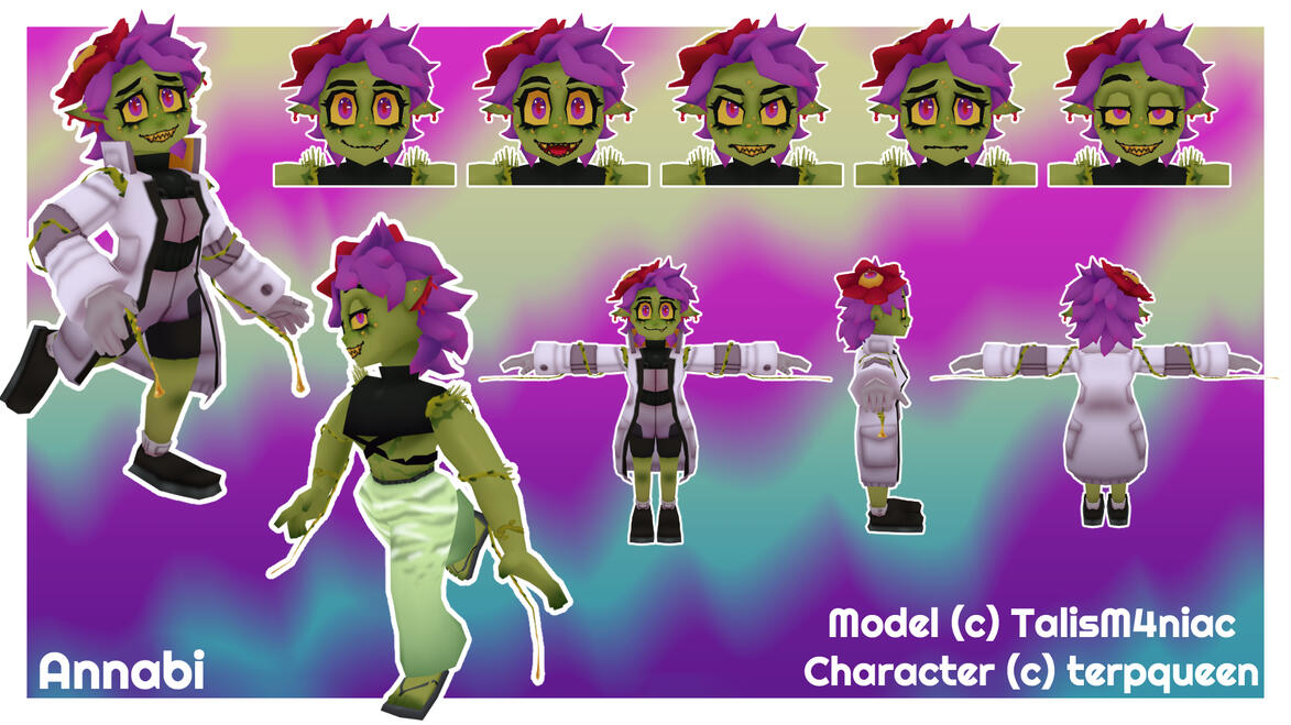 Annabi Vtuber - Blender + Substance 3D Painter 2025