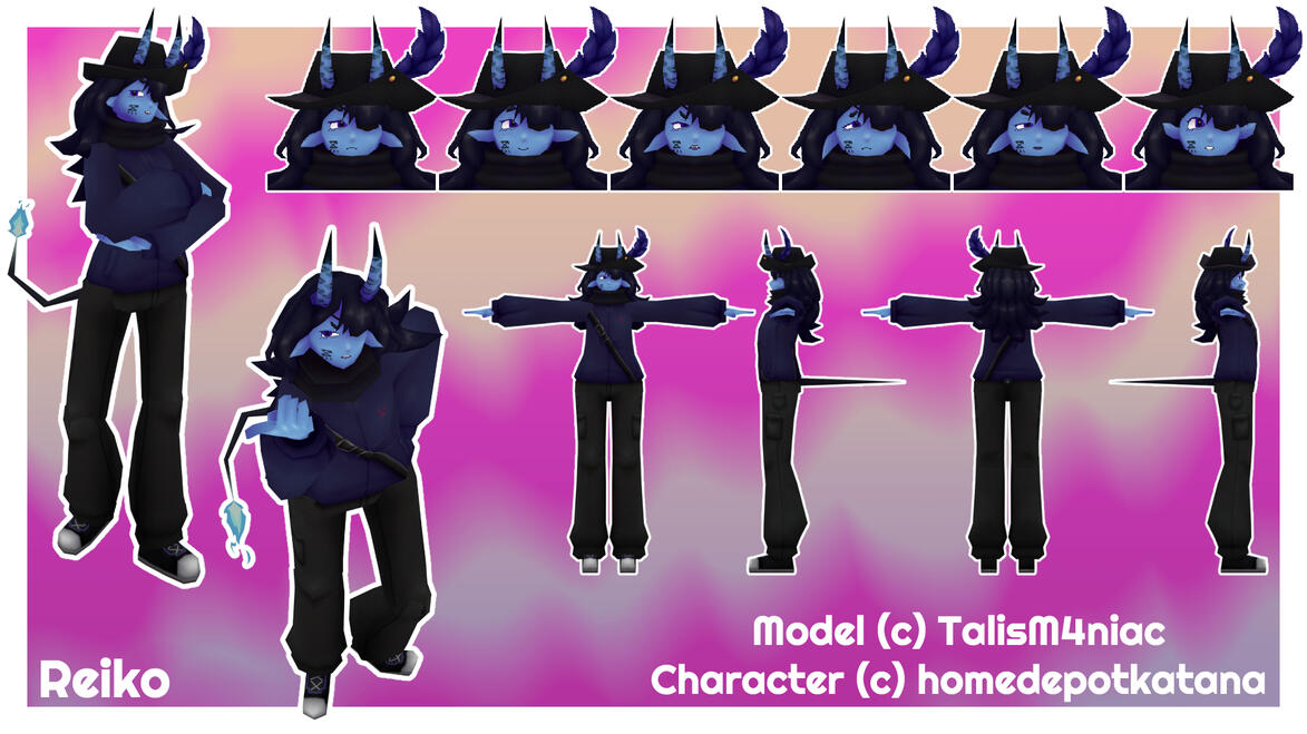 Reiko Model - Blender + Substance 3D Painter 2025