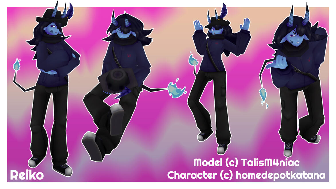 Reiko Model - Blender + Substance 3D Painter 2025