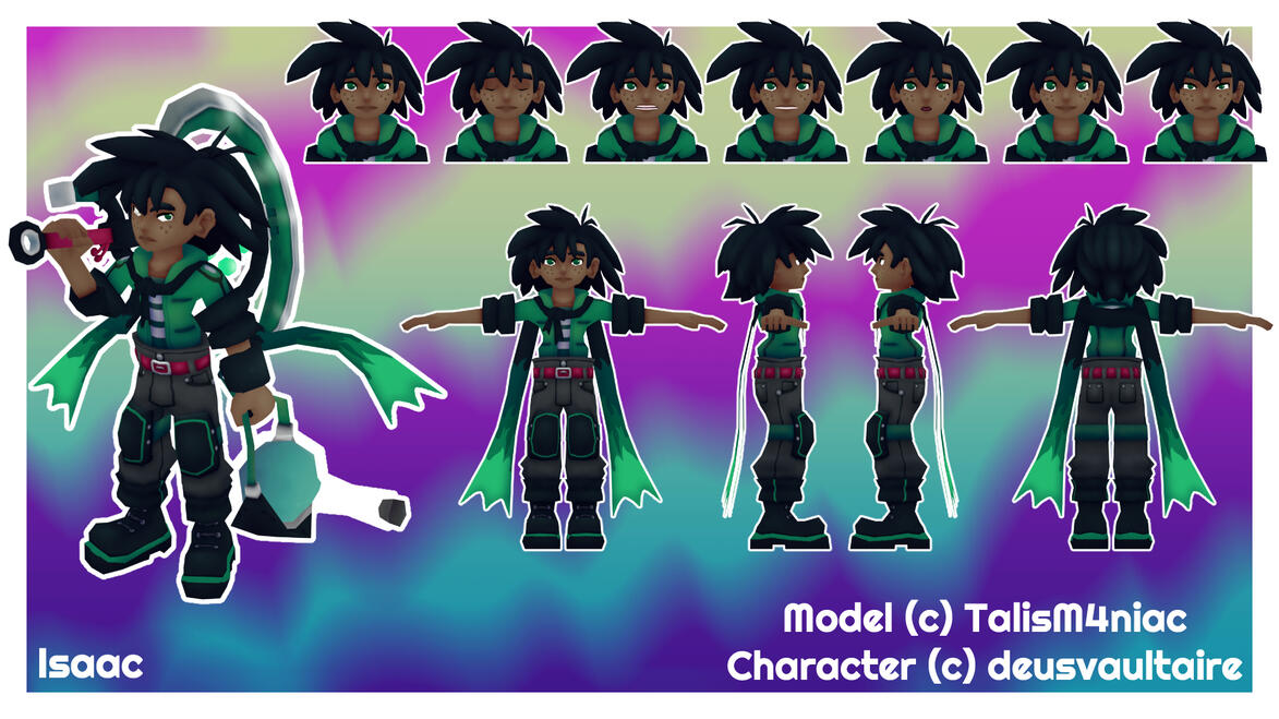 Isaac Model - Blender + Substance 3D Painter 2025