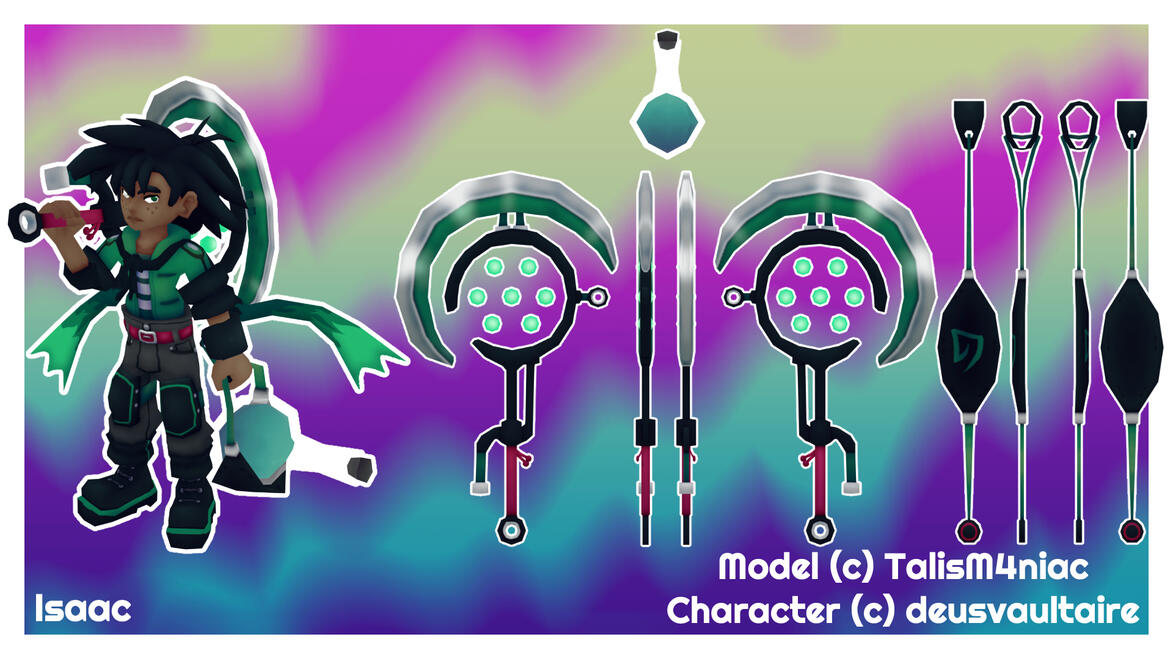 Isaac Model - Blender + Substance 3D Painter 2025