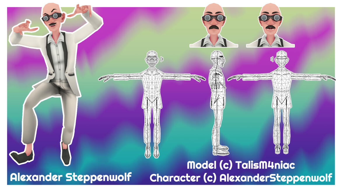 Alexander Steppenwolf Model - Blender + Substance 3D Painter 2025