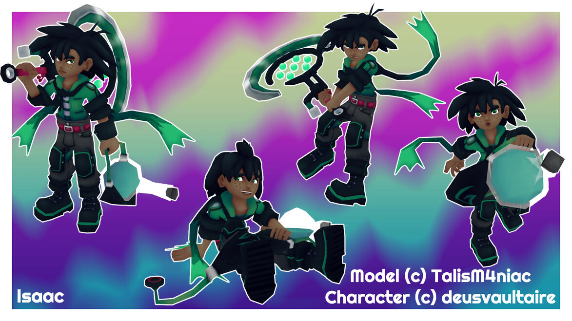 Isaac Model - Blender + Substance 3D Painter 2025