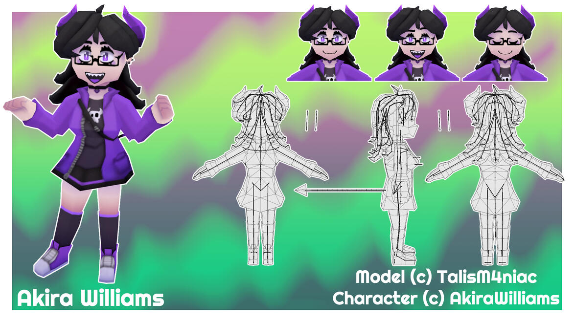 Akira Williams Model - Blender + Substance 3D Painter 2025